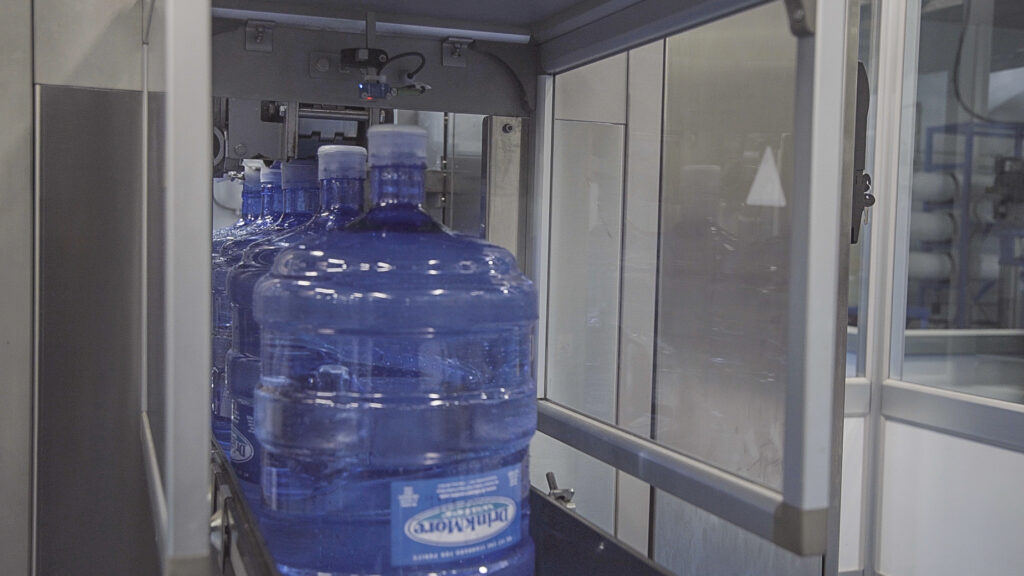 Water jugs in processing