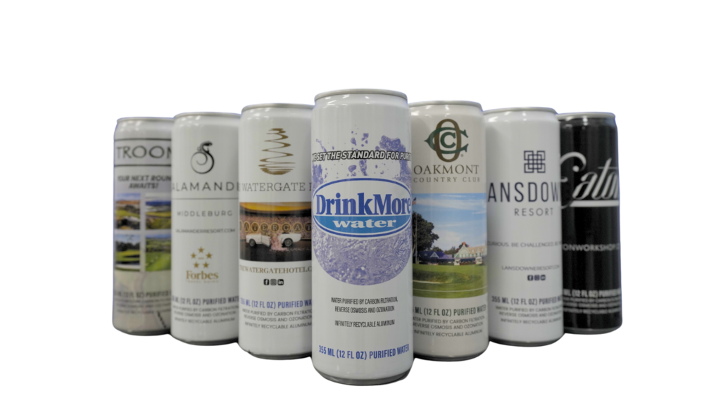 Aluminum custom canned water